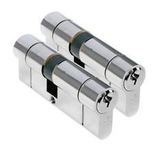 High Security 1 Star Euro Cylinder Keyed Alike Pair UPVC Door Lock Anti Snap