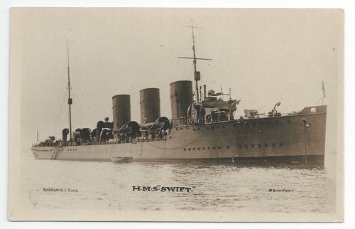 Abrahams hms swift destroyer - hms,