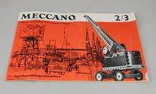 ORIGINAL MECCANO BOOK OF MODELS FOR OUTFITS 2 AND 3 - SETS 2/3