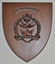 Naval & Military Club Victoria plaque shield crest Australia
