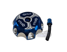 SALE - QBRUS Blue Alloy Fuel Cap - Suzuki LTZ400 Quad Bike Parts