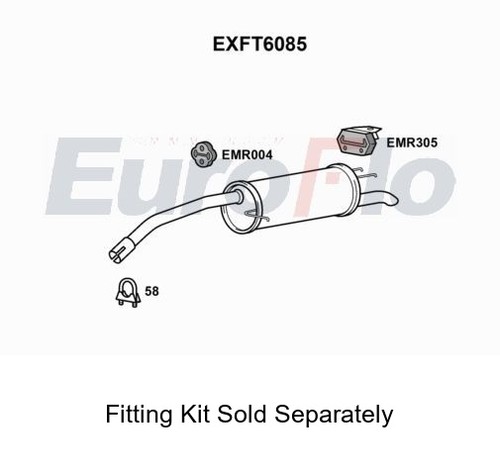 Rear muffler silencer insert - muffler,