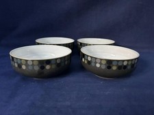 DENBY JET DOTS 6" CEREAL BOWLS