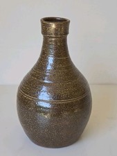 Studio Pottery Salt Glazed Stoneware Vase
