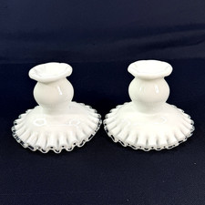 FENTON  Candlesticks Silver