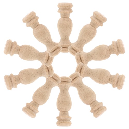 Solid wood khaki - wood, banister