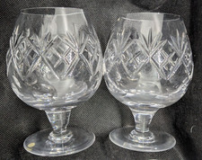 Two glass brandy - , goblets