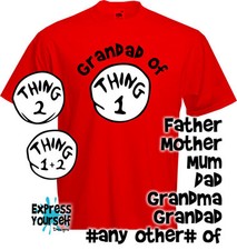 PARENT OF THING ONE - TWO, Mum, Dad, Mother, Father, Grandma, Grandad, Other NEW