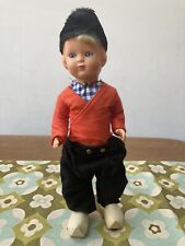 Vintage Dutch Boy Doll With Wooden Clogs