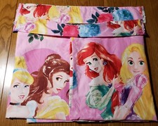 Disney Princess Pink Curtains 2 Panels & Tie-backs  42 x 64 Each Panel Belle