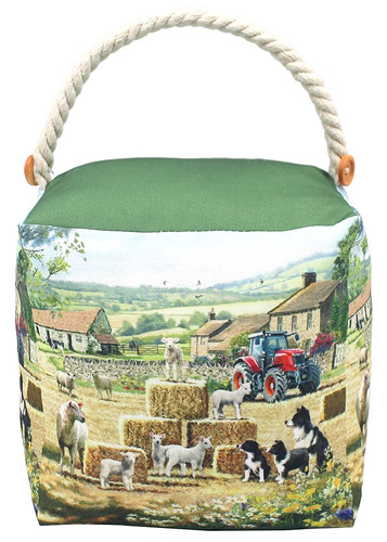 Collie sheep doorstop fabric - doorstop,