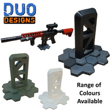 Display Stand for M4 / AR15 style Airsoft Rifle. Choice of Colours