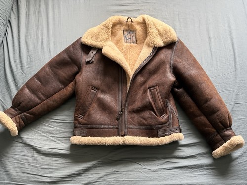 Vintage sheepskin aviator - vintage, b-3