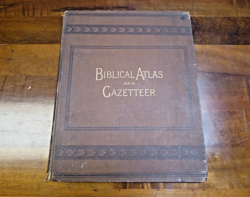 Antique biblical atlas and - antique,