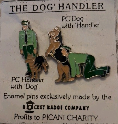 Pin badge police dog - badge, dog-handler