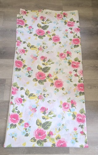 Retro pink sheet floral - pink, rose