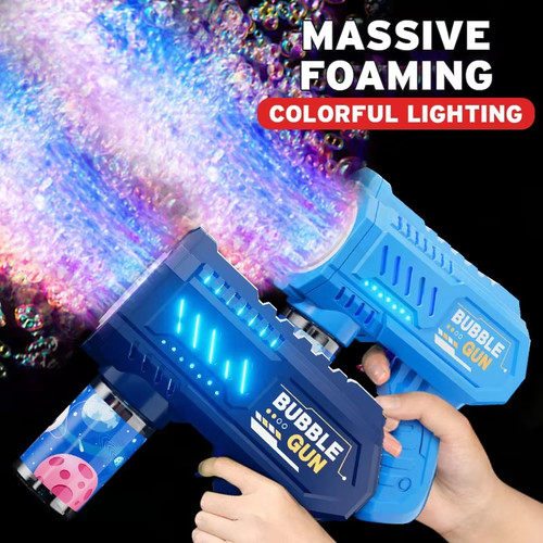 Kids automatic bubble gun toy - kids,