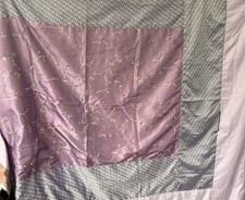 Lilac Satin bedding Sheet Blanket Super King With Matching Pillow Cases 