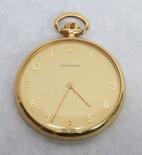 VINTAGE 1970's MOVADO 18K GOLD