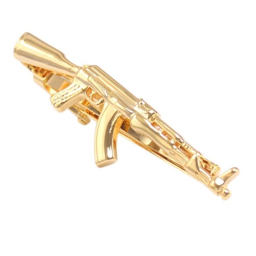 Ak47 machine gun tie clip - machine,