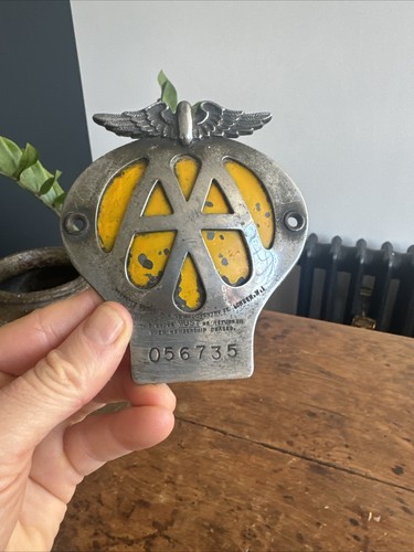 Vintage chrome enamel - aa,