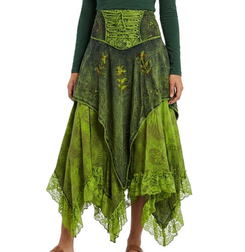 Boho pixie lace - up, asymmetric