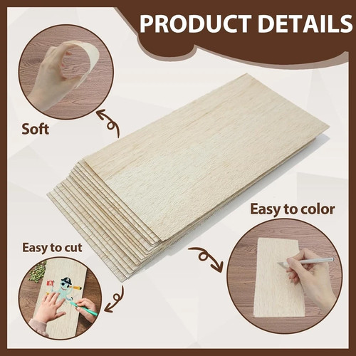 Pack balsa wood - 12,
