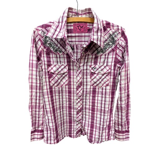 Cowgirl hardware purple plaid - cowgirl,