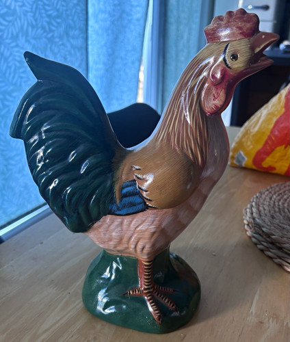Ceramic rooster figurine - ceramic,