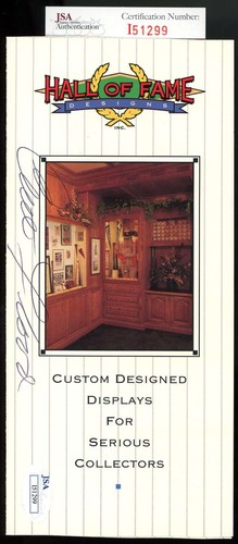 Curt flood jsa coa signed - curt,