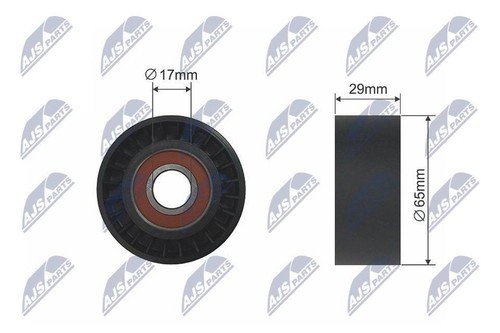 Ribbed belt tensioner pulley - v-ribbed,