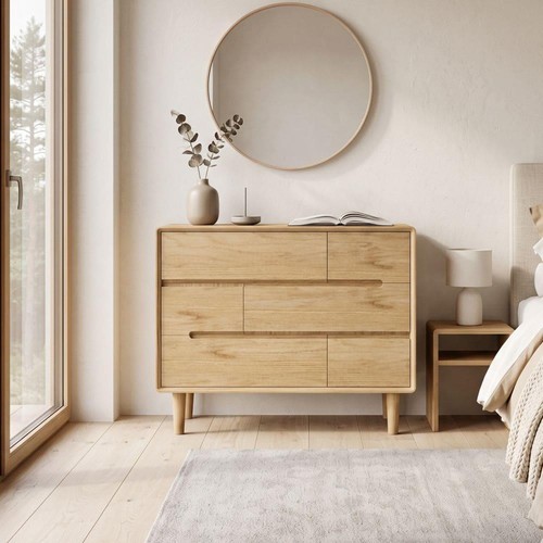 Solid oak over chest - solid,
