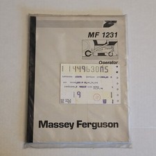 Massey Ferguson Manual 1996 Riding Mower Operator Instruction Book MF 1231