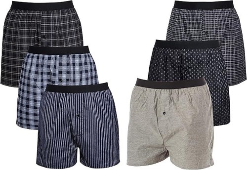 Pack mens woven boxer - pack, 6