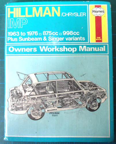 Haynes manual hillman imp - haynes,