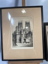 Vintage Signed Etching “York