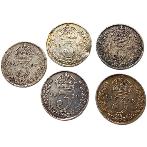 George silver threepence - silver,