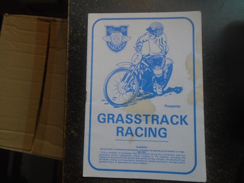 Grasstrack racing programme - racing,