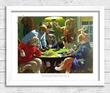 Cats Playing Poker Cards