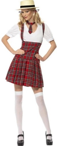 Ladies tartan schoolgirl - ladies,