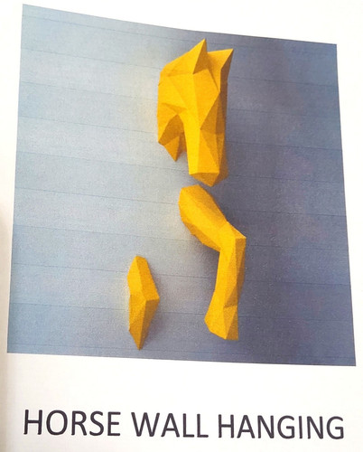 Horse papercraft paper - horse, 3d