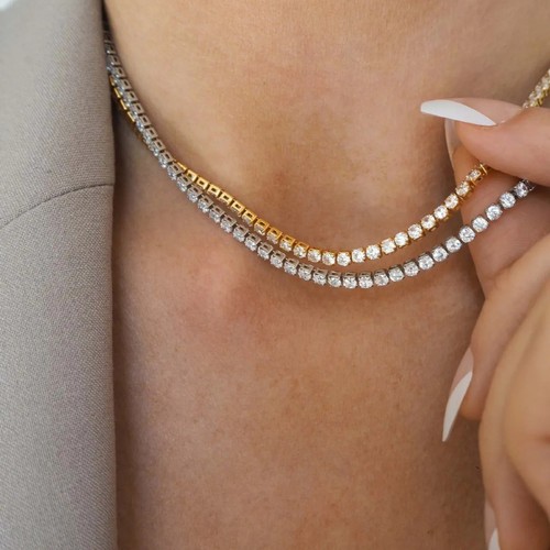 Gold plated 2mm tennis - plated,