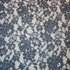 Grey Floral Lace Print