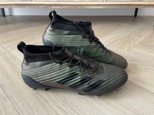 Adidas Predator Flare Rugby SG Soft Ground Core Black/Green Boots UK 12 US 12.5