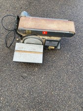 BENCH SANDER POWER TOOL BELT AND DISK WOODWORK WORKSHOP CARPENTER UNTESTED EXPOR