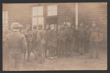 WW1 Soldiers POW Postcard Munster Germany Prisoners of War Real Photo