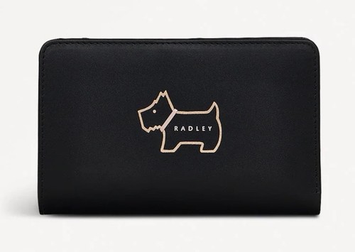 Radley black leather bifold - black,