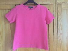 ELIZABETH EMANUEL BRIGHT PINK TOP T-SHIRT SIZE M SHORT SLEEVE