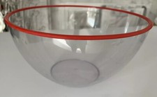 3L Salad Bowl Plastic Bowls Round Large Reusable Party Food 30cm x 17cm