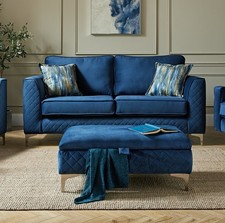 BLUE Modern High Grade Fabric